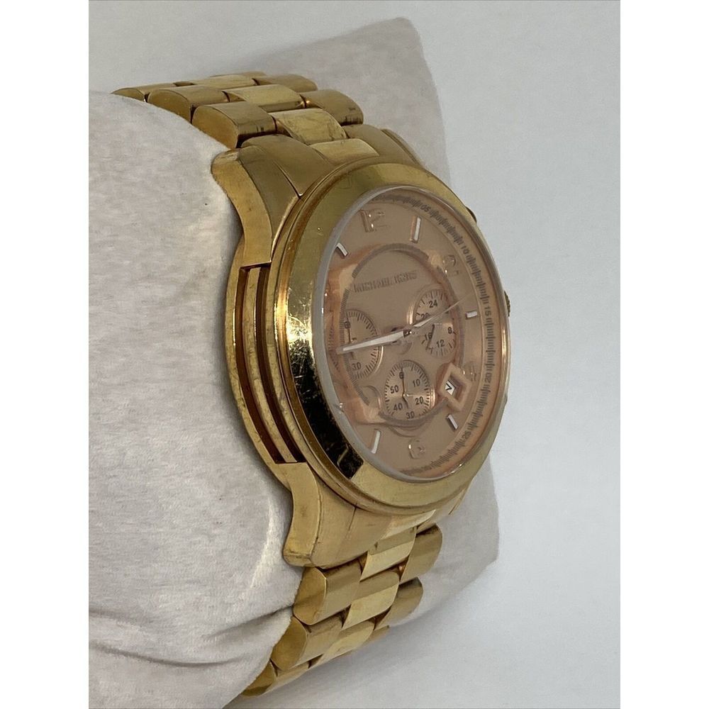 Michael Kors Runway MK8096 Womens Stainless Steel Analog Dial Quartz Watch MP713 - Picture 5 of 12